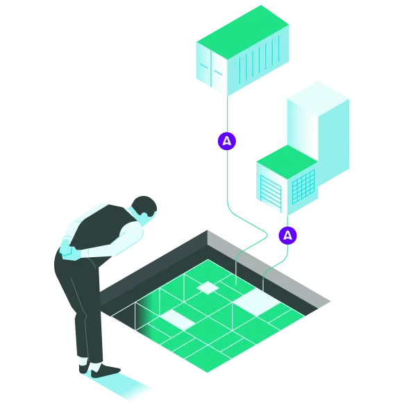 Image of a man appearing to be an architect of the future.